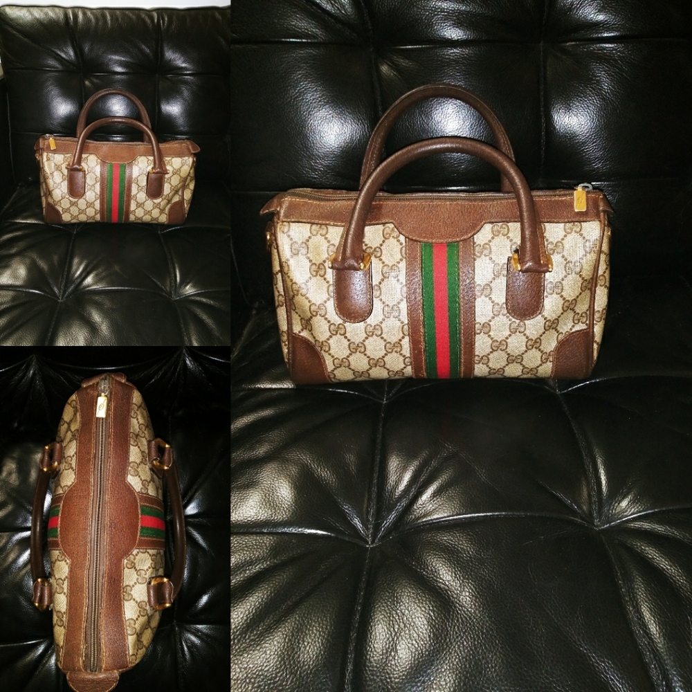 GUCCI 100% AUTHENTIC Vintage Boston Bag